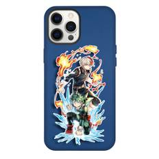 My Hero Academia Case For iPhone Samsung Galaxy Pixel OnePlus Vivo Xiaomi Asus Sony Motorola Nokia - Deku & Todoroki Fire and Ice Power Sticker Art