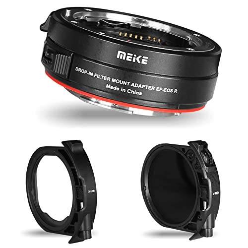Meike MK-EFTR-C metall autofokus monteringslins adapter med drop-in filter för Canon EF/EF-S linser till Canon EOS R och EOS RP R5 R5C R6 R7 R10-kameror