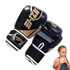 Muay Thai handskar – Stötdämpande MMA-handskar – MMA-handskar för kampsport boxning, boxningssäck taekwondo karate handskar, 6/8 oz