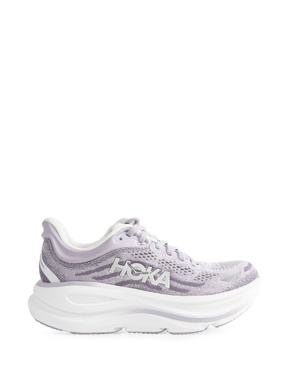 HOKA - Bondi 9 sneakers - dam - Tyg/Tyg/gummi - 8.5 - Lila