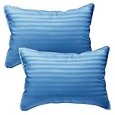 Kinder Fluff Children's Pillow (2pk) - The Only Pillow With 300t Soft Cotton And Optional Down Filling. Hypoallergenic And Machine Washable. Ideal Baby Pillow For Toddler Bed And Travel Pillow