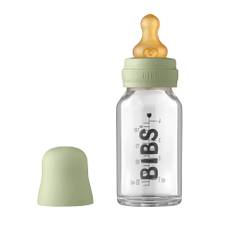 Bibs - Glas sutteflaske komplet sæt 110ml - Sage - Green