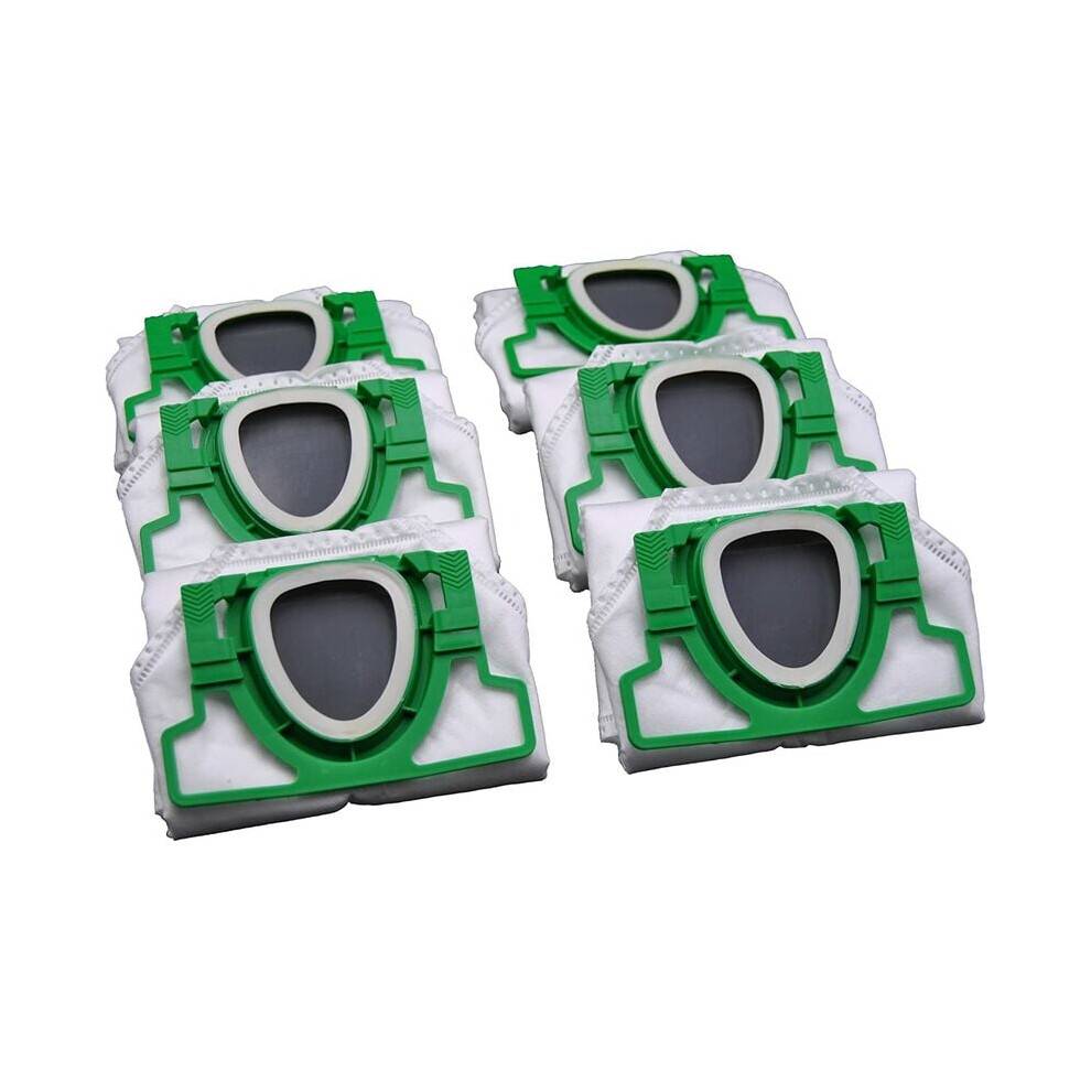Pakke med 6 stk. Vorwerk Kobold VK 200 støvsugerposer af non-woven mikrofiber, 5 lag