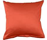 Bassetti Uni örngott för sängkläder av 100% bomullssäng i färgen Tangerine 1191, mått: 80 x 80 cm – 9324572