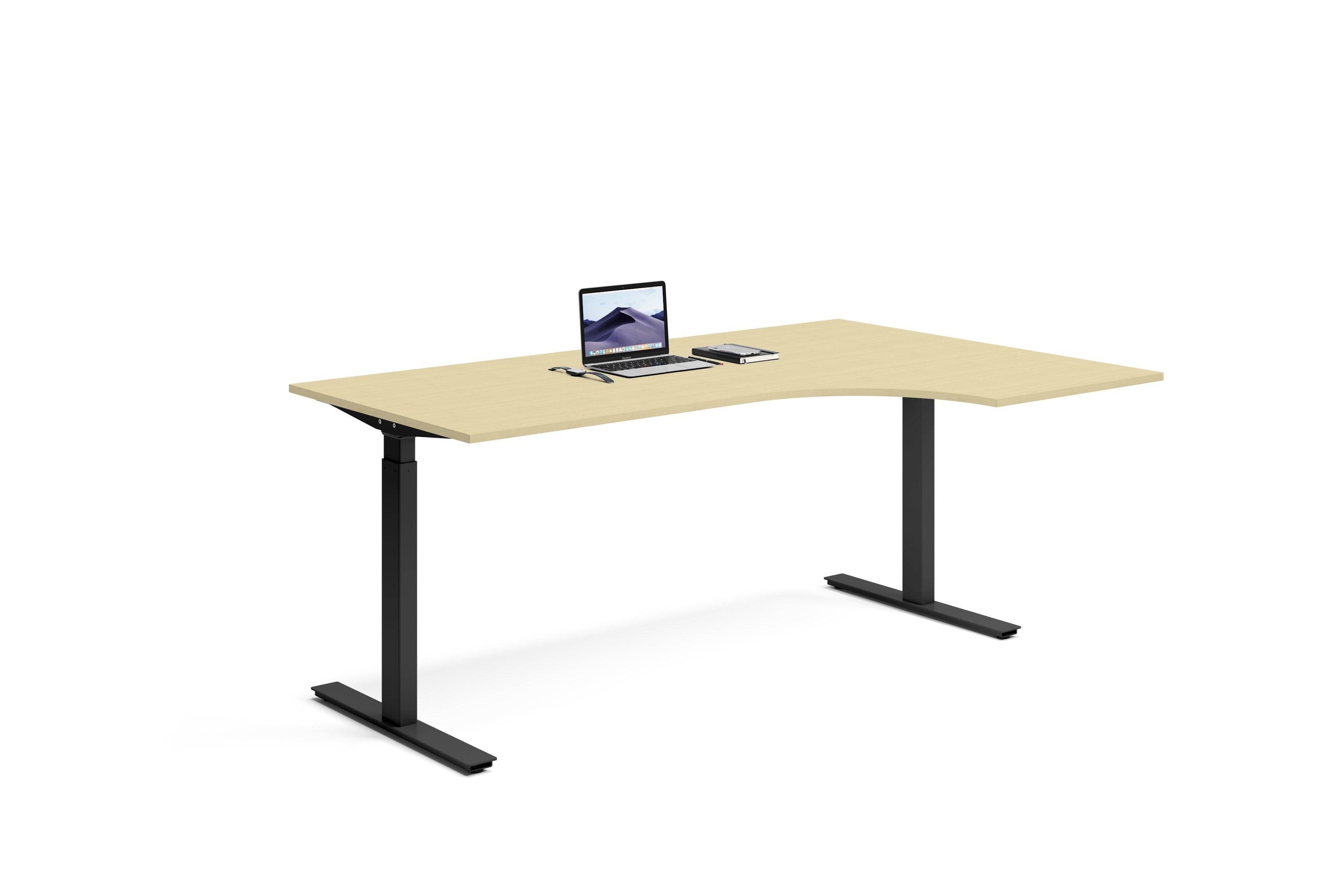 Hjørneskrivebord Højre 180x120x80cm - Ergofunk Smart