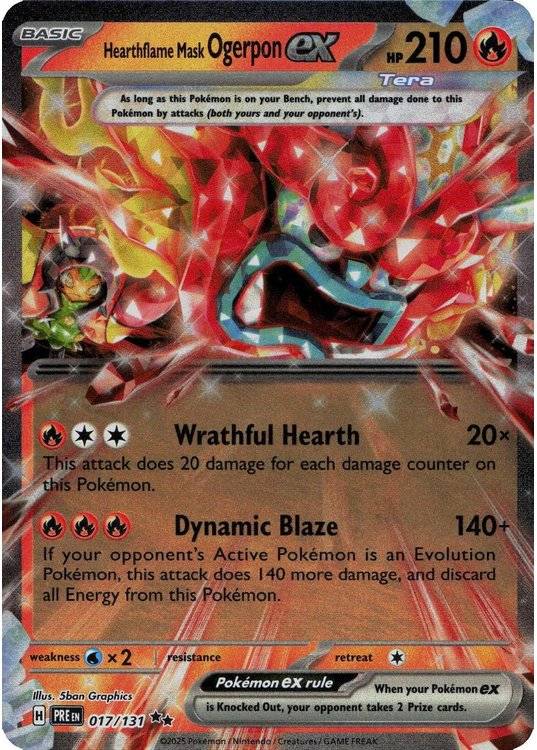 Hearthflame Mask Ogerpon ex - 017/131.