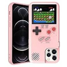 Gameboy Case for iPhone, KEEPXYZ Retro 3D Phone Case Game Console with 36 Classic Game, Color Display Shockproof Video Game Phone Case for iPhone (for iPhone 11 Pro, Black)