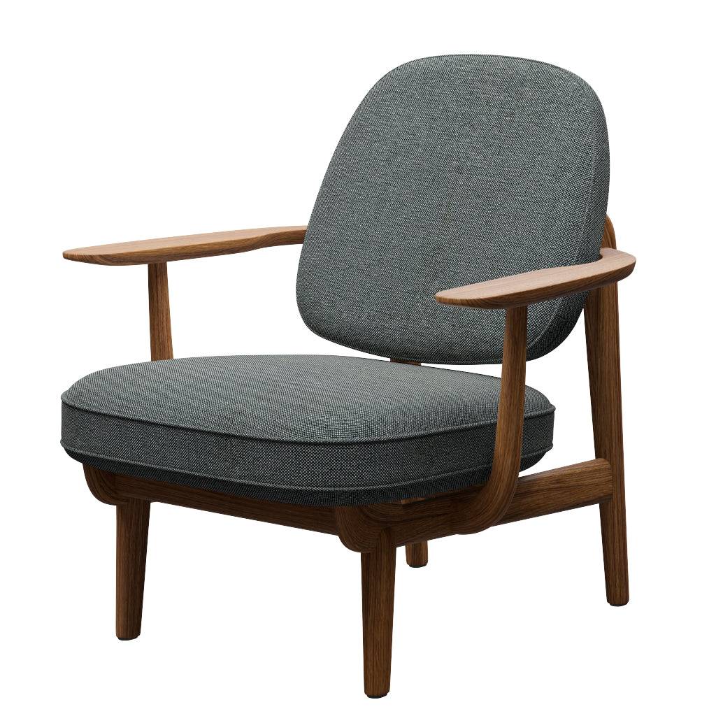 Fred Lænestol, olieret eg fra Fritz Hansen Hallingdal - 126 White/Brown - Jacobsen Plus