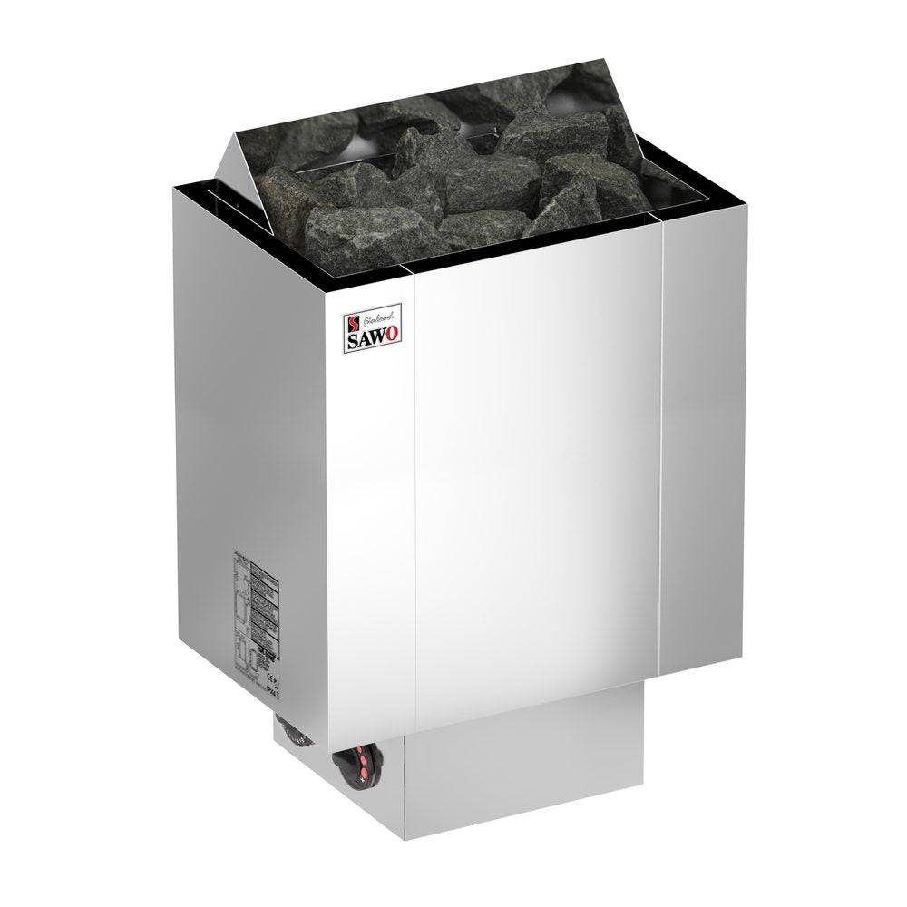 SAWO Elektriskt Bastuaggregat Rostfri Nordex 3P-1P - 8 kW (7-13 m3) / NB, inbyggd styrning (inkl. timer och termostat)
