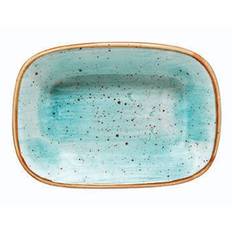 Bonna Rectangular Aqua tallrik 12x8,5 cm, 12 ant/krt, Patina