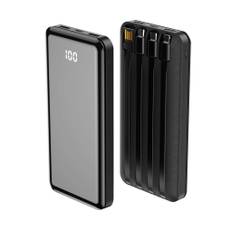 Power bank 1 ALLin1 10000 mAh with cables USB-C + Lightning + microUSB black