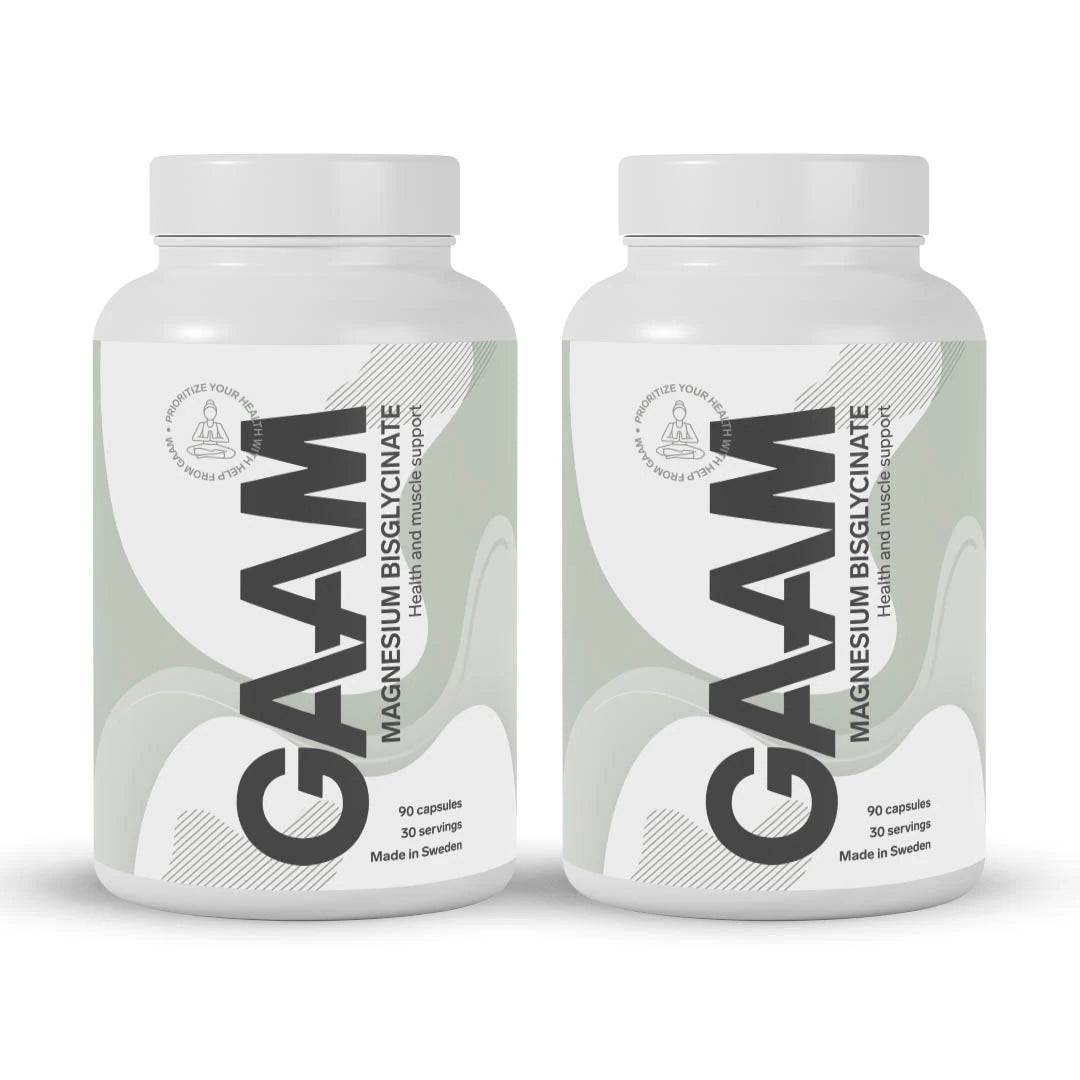 2 X Gaam Magnesium Bisglycinate 90 Caps