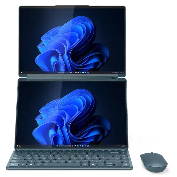 Lenovo Yoga Book 9i Gen 10 14 Intel Intel® Core Ultra 7 255H-processor E-kärnor upp till 4,40 GHz P-kärnor upp till 5,10 GHz, Windows 11 Home 64, 512 GB SSD M.2 2242 PCIe Gen4 TLC