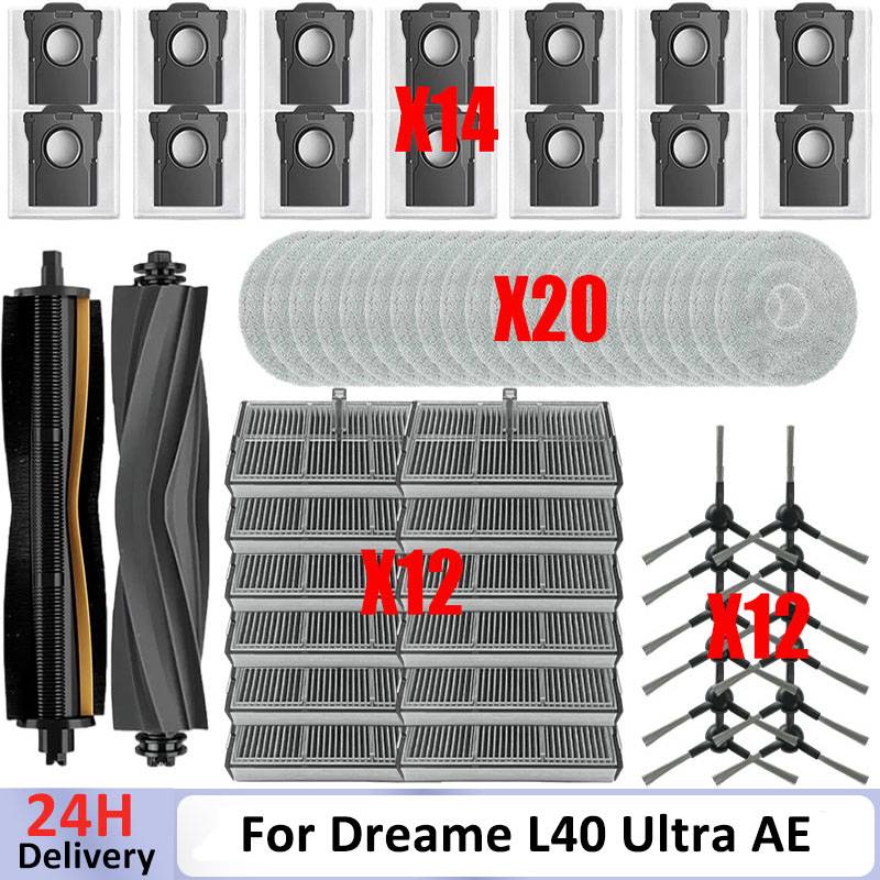 Accessories For Dreame L40 Ultra AE/RLL77SE, L40s Ultra CE/ L40 Ultra CE, Dreame D20 Ultra/ D30 Ultra/ D30 Ultra CE Brush Mop