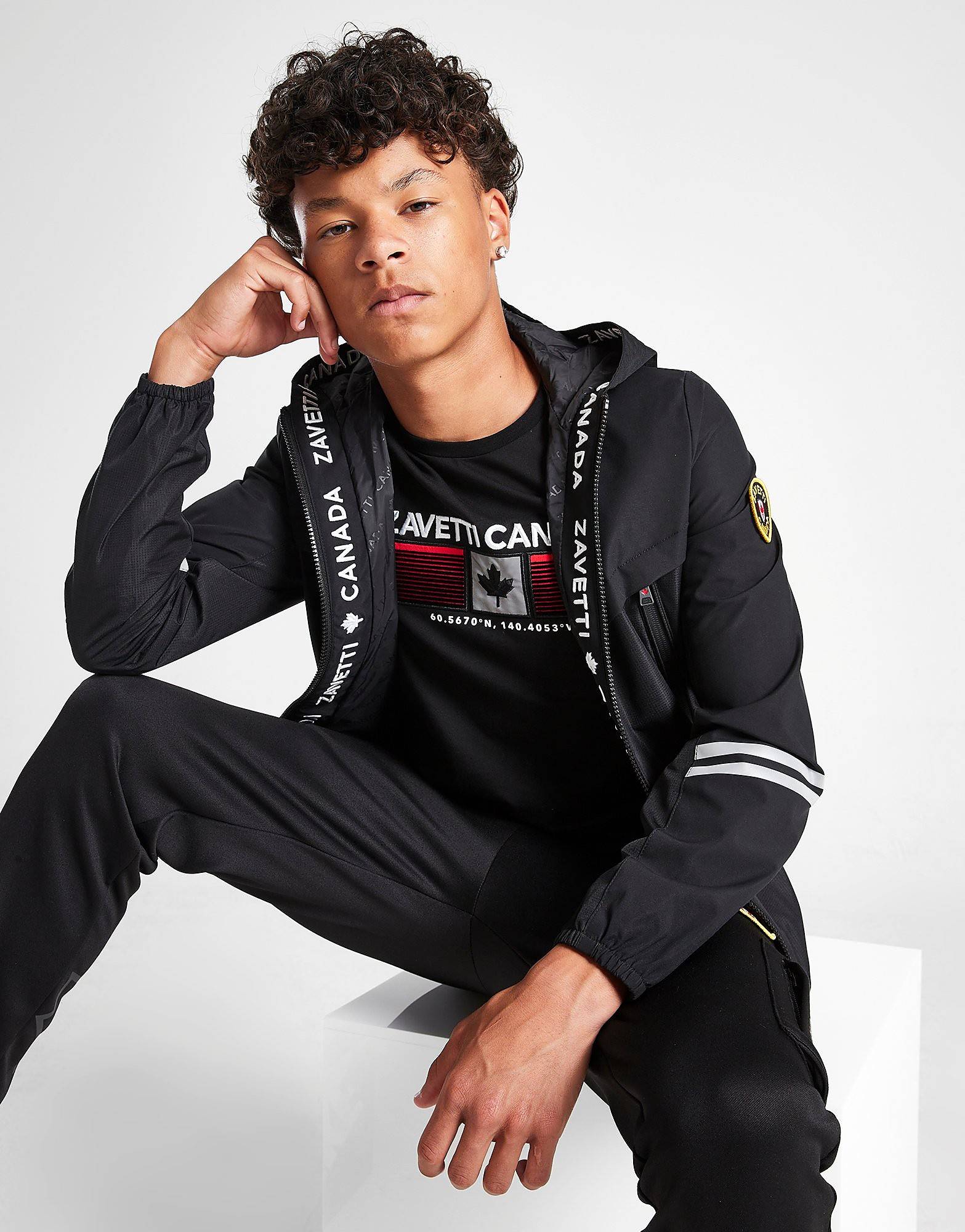 Zavetti Canada Vamaretta Windbreaker Jacket Junior, Sort