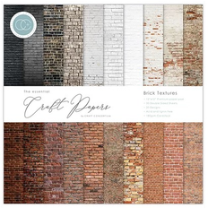 Brick textures craft papers, scrapark, mønsterpapir.