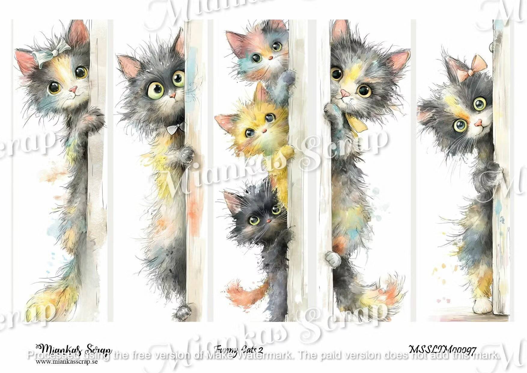 Miankas Scrap klippark - Funny Cats 2