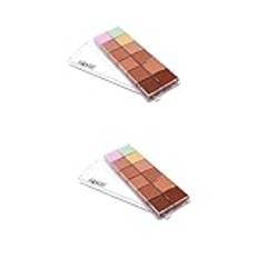 Didiseaon 2 St 12 concealer krämpalett färger concealer professionell concealer concealerkräm foundation concealer färgkorrigerande concealer concealersmink blekning Pulver