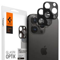 Spigen iPhone 15 Pro Optik Linsskydd Svart (2-pack)