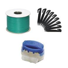 G greengrass tools gräsklippare område förlängningsset kabel krok anslutning begränsande tråd jordspikar klämmor - kompatibel med Yard-Force Husqvarna Automower Gardena Worx, set: 150 m 200 H 8 V