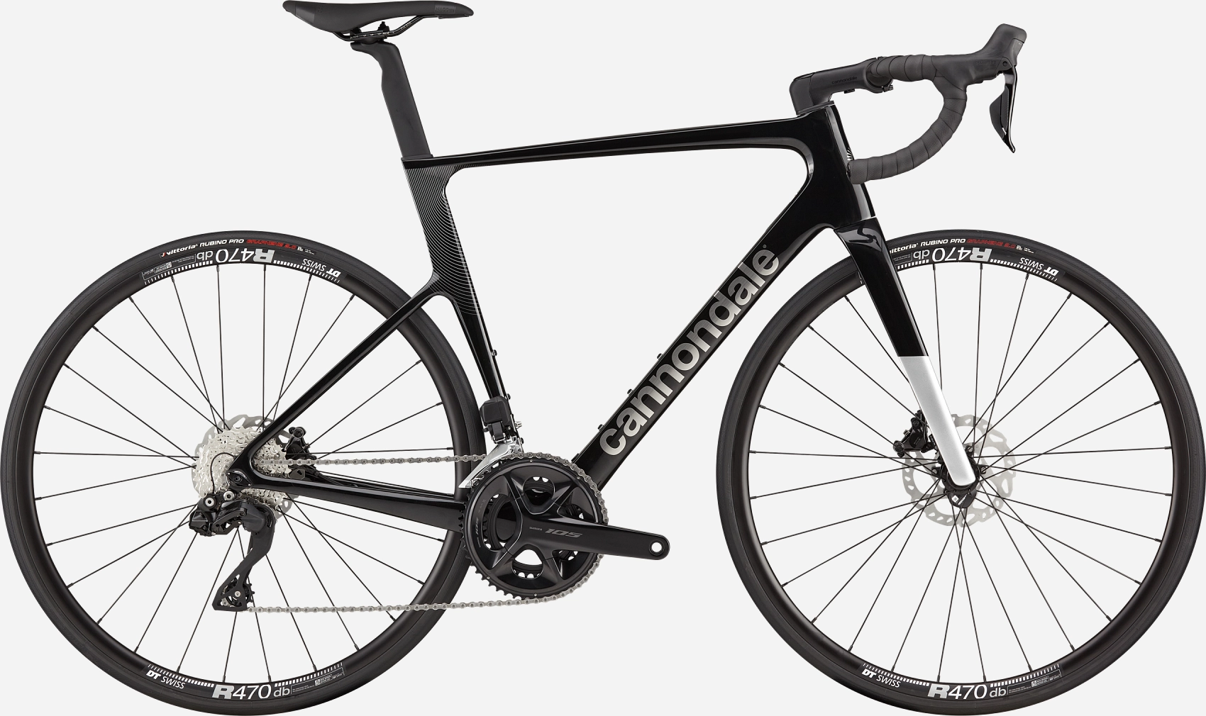 Cannondale SuperSix EVO 3 2024 - Shimano 105 Di2 2x12sp - DT Swiss R470 - 040 / 56 / Black (56)