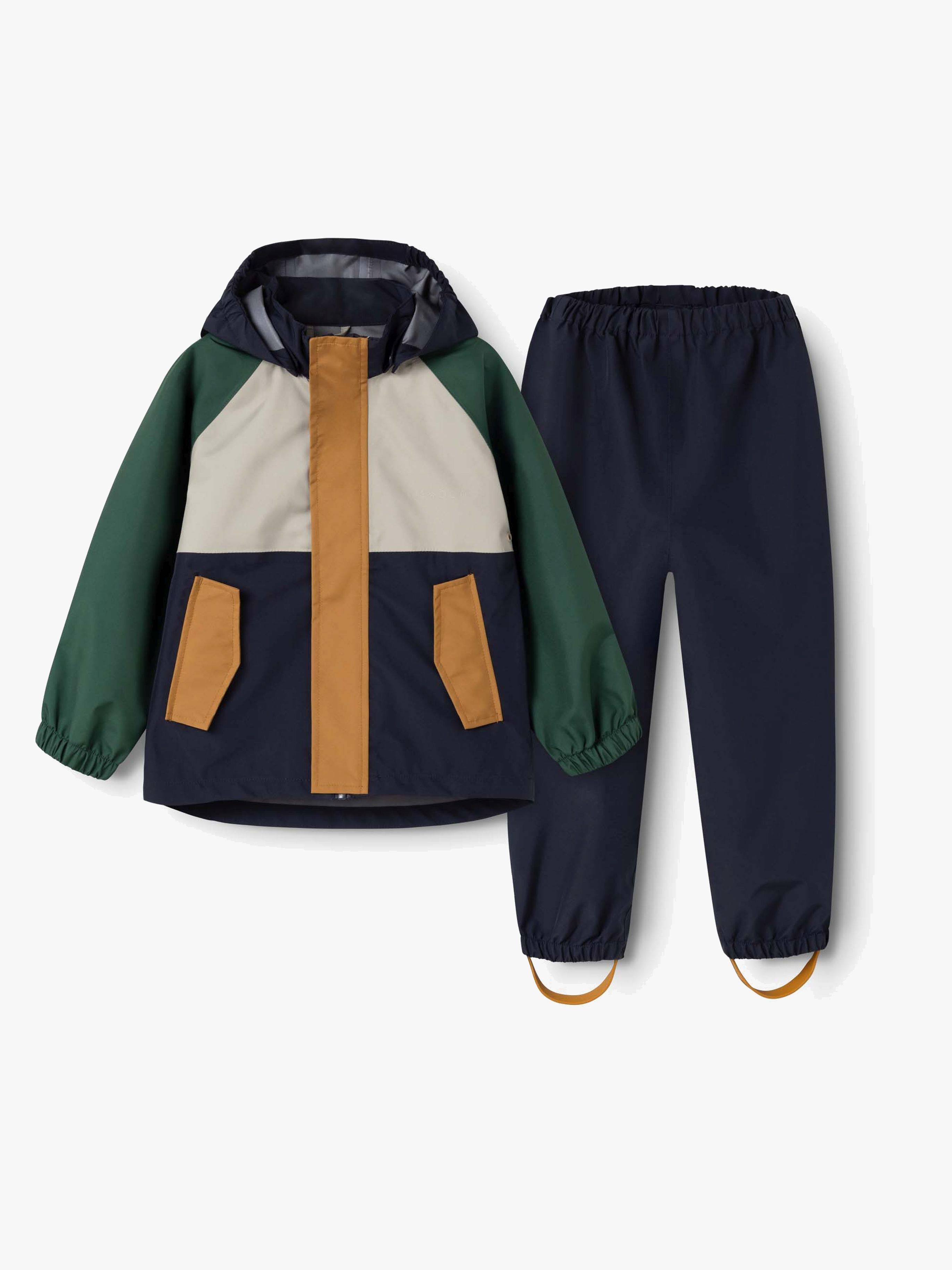 LIEWOOD Pedia Regnställ, Garden green multi mix, 104