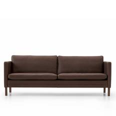 Mogens Hansen MH2614 Sofa Læder Mørkebrun/Oliebehandlet Valnød (Frej 16)