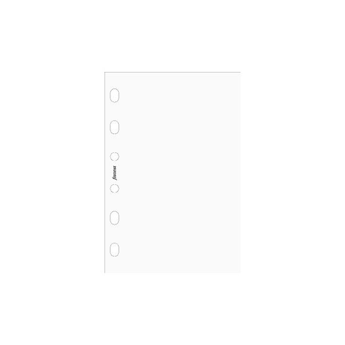 Refillark Filofax Pocket Anteckningsblad, olinjerade vita, 30 ark (Pocket)