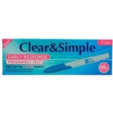 Simple Clear & Early Response Midstream Pregnancy Test 1 st