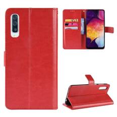 Samsung Galaxy A50/A50s/A30s - Læder cover / pung - Rød