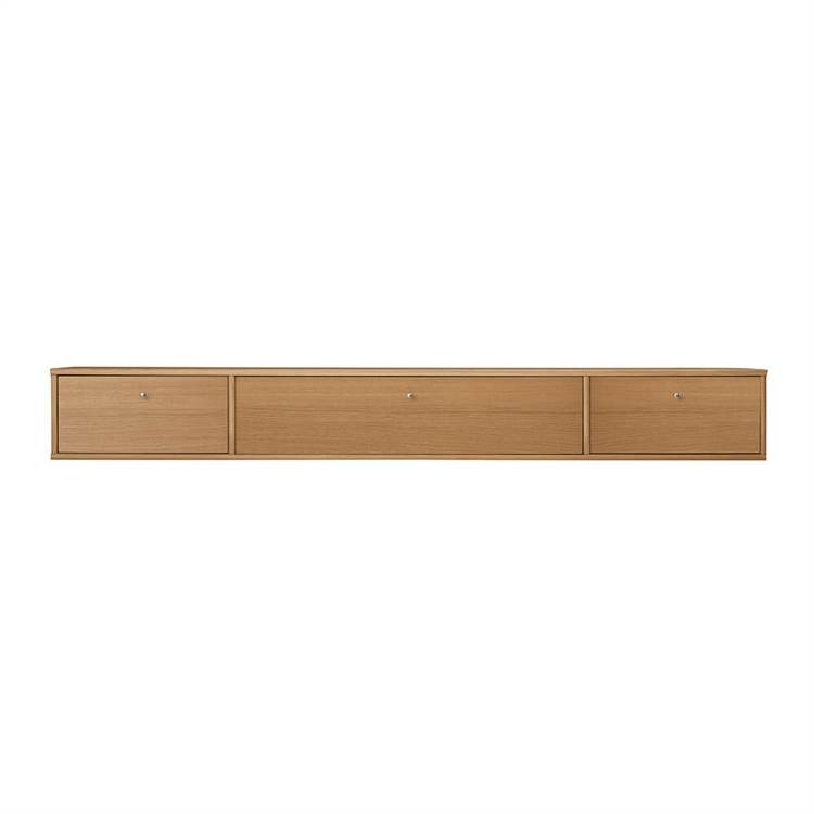 Mistral AV TV-Modul m. Klaplåge og 2 Skuffer Oak Oil Lacquer 17