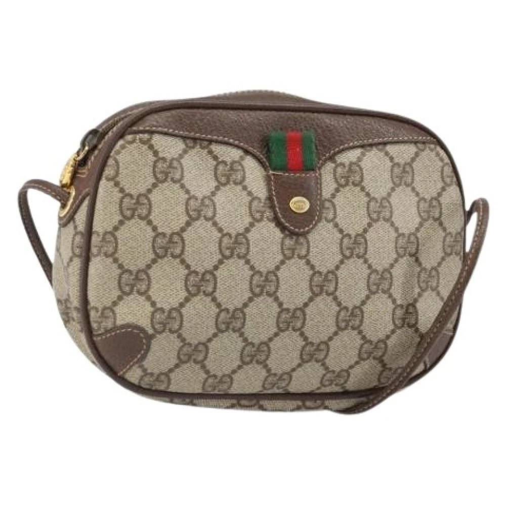 Gucci Vintage Pre-owned Plastic Cross Body Taske - Vintage - Dame - Beige - ONE SIZE - Tyl