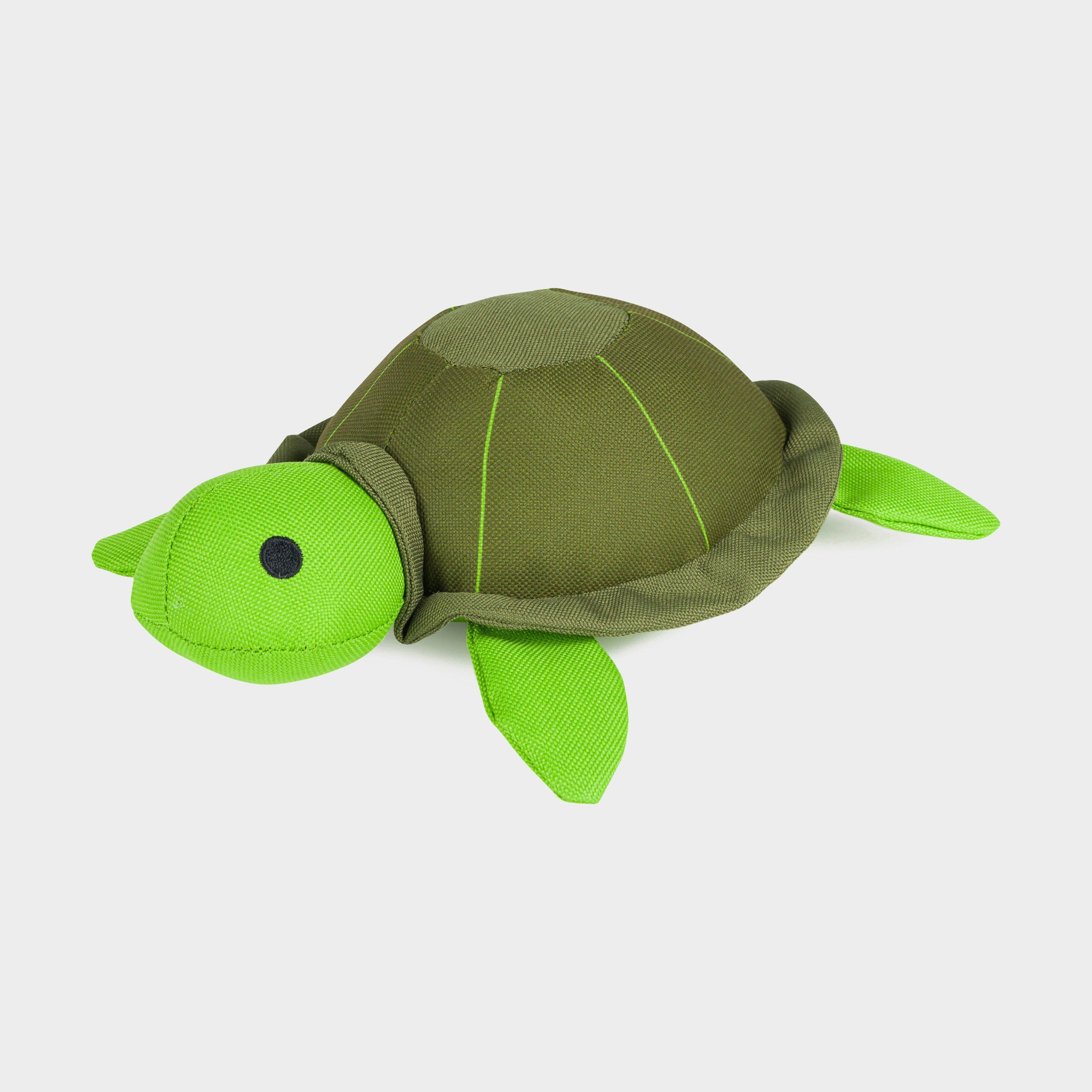 Petface Planet Tessi Turtle Plush Dog Toy, Green