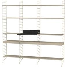 String - Hylla Kombination L Kök / Antracitgrå - Beige