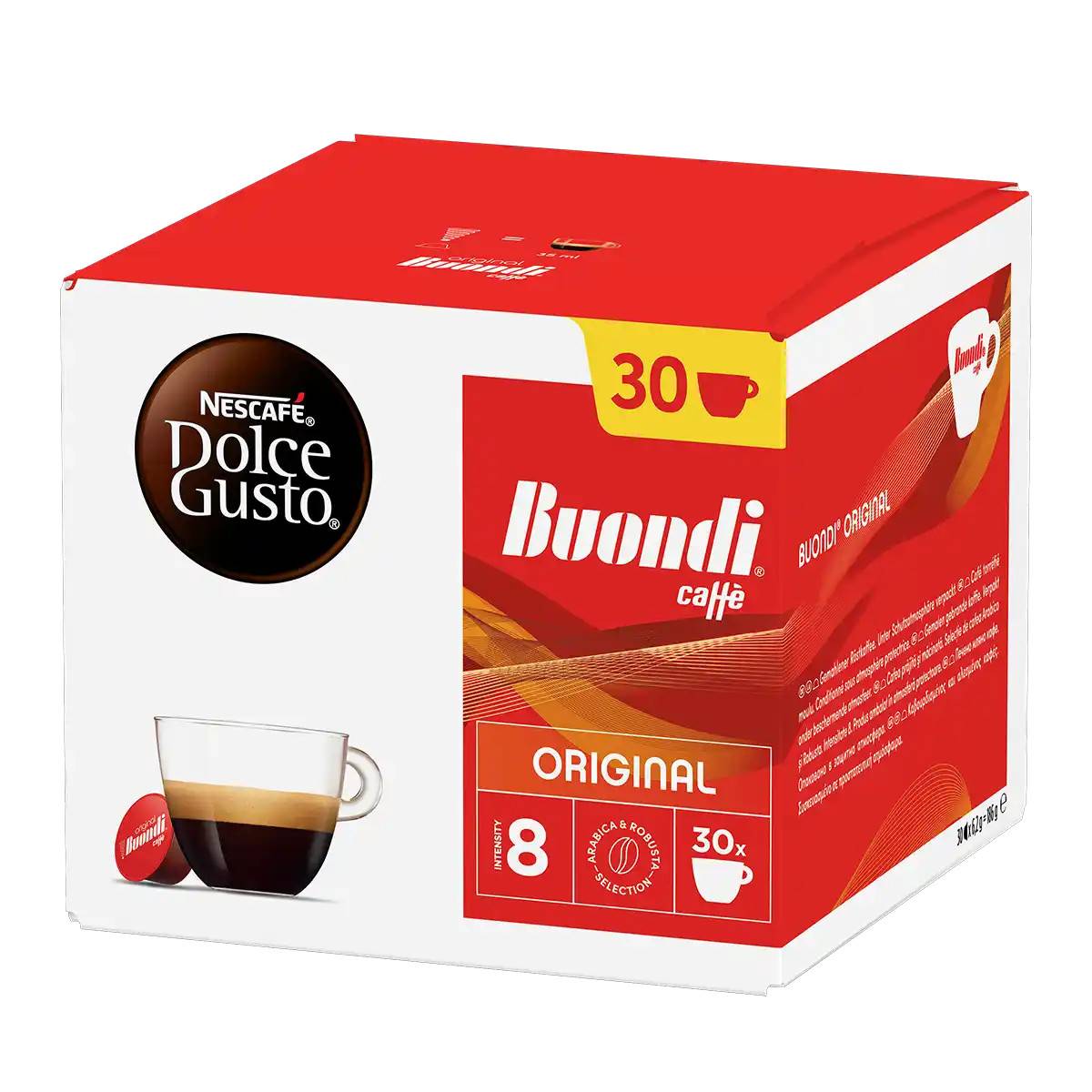 Nescafé | Buondi Original - 30 kapslar till Nescafé Dolce Gusto
