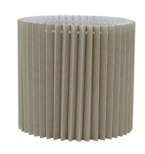Carolin Hög Plisserad Skärm 25 Cylinder Natur