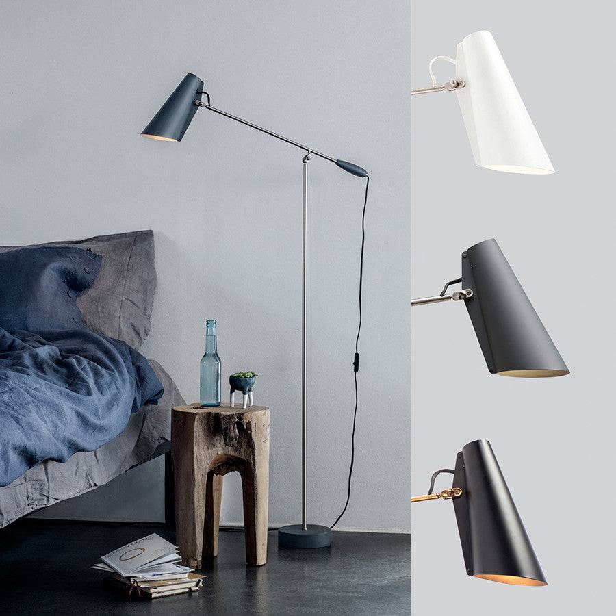 Birdy floor gulvlampe flere farver Northern Lighting - Mat sort/mat sort