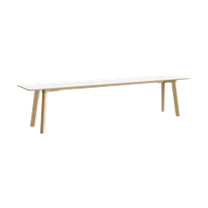 HAY CPH215 Deux 2.0 bänk 200 cm Pearl white-untreated beech - Vit