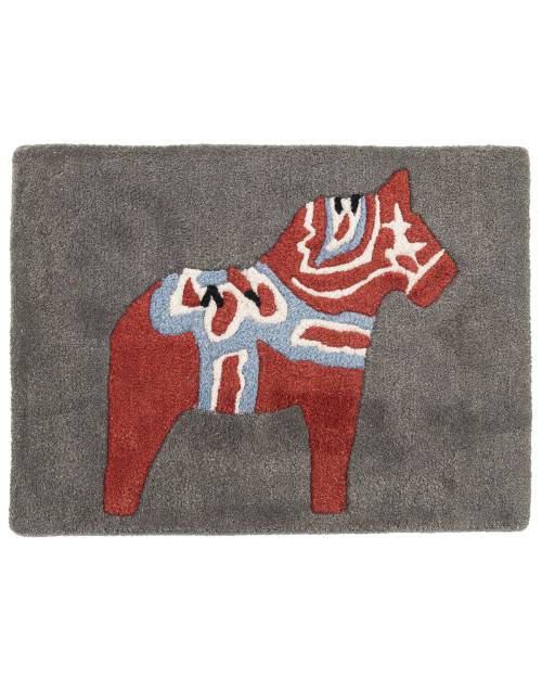 Dalahäst grå - dörrmatta 50 x 70 cm (50 x 70 cm)