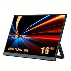 TEMU Anmite 16 Inch Portable Monitor S1200p Hdr 16:10 Low Blue Light For / Ps5/ 5/ Switch/ Mobile Phone/ Computer/ Laptop Expansion