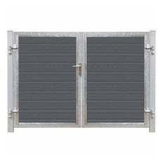 Plus dobbeltlåge Artura komposit grå 213x135 cm
