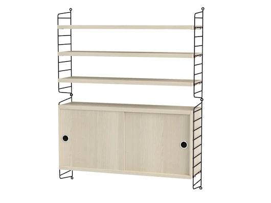 Reol, Living room I fra String Sort - ask - Jacobsen Plus