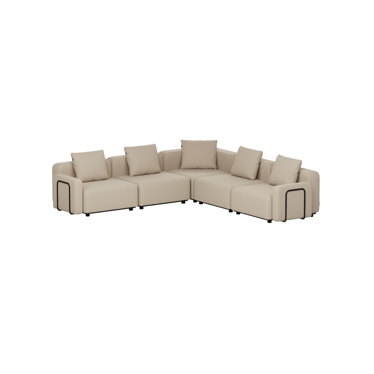 SACKit Cobana Lounge Sofa - 5 seater corner sofa - Kirra Olive