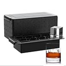 FDDBI Klar whisky-isbricka: 2 tums maskin, fyrkantig stor silikonbricka för bourbon gammal