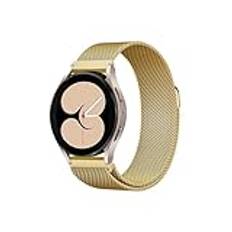 20mm 22mm Milanese Loop For Samsung Galaxy watch 6 5 Strap 44mm 40mm/5 pro/4 6 Classic/Active 2 Bracelet Huawei gt 2/3 pro band(06 gold,For Galaxy Watch 5 40mm)