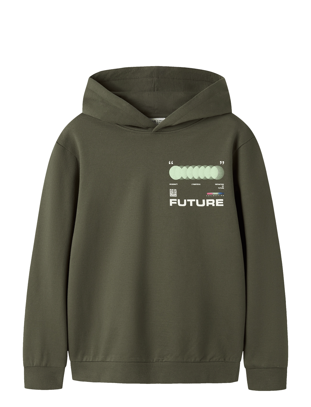 NAME IT Nkmnigo Ls Nreg Sweat Wh Bru Box | Khaki green | 122-128