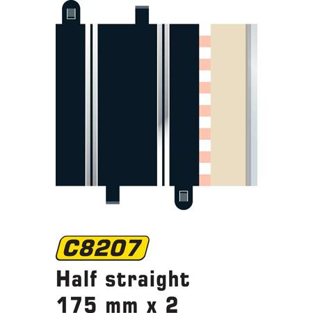 Scalextric Half Straight 175mm (2p) C8207, 1:32, 440108