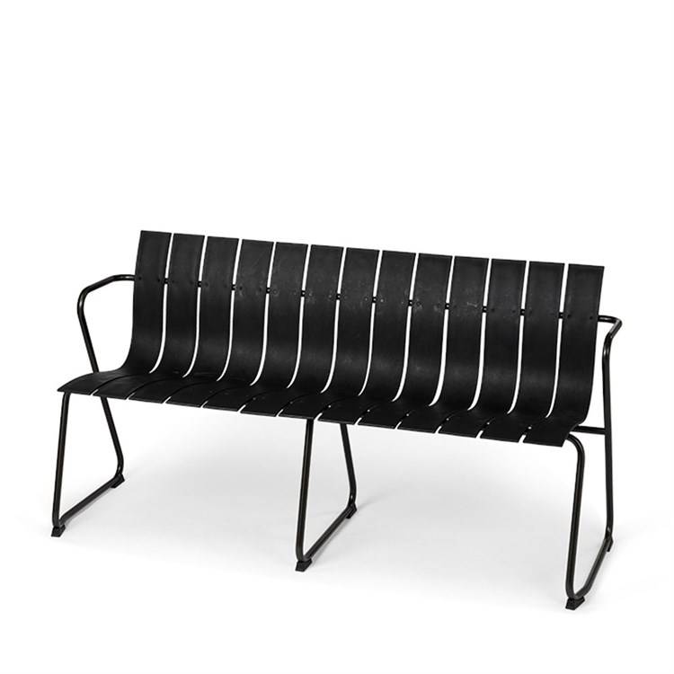 Mater Ocean Garden bänk Black