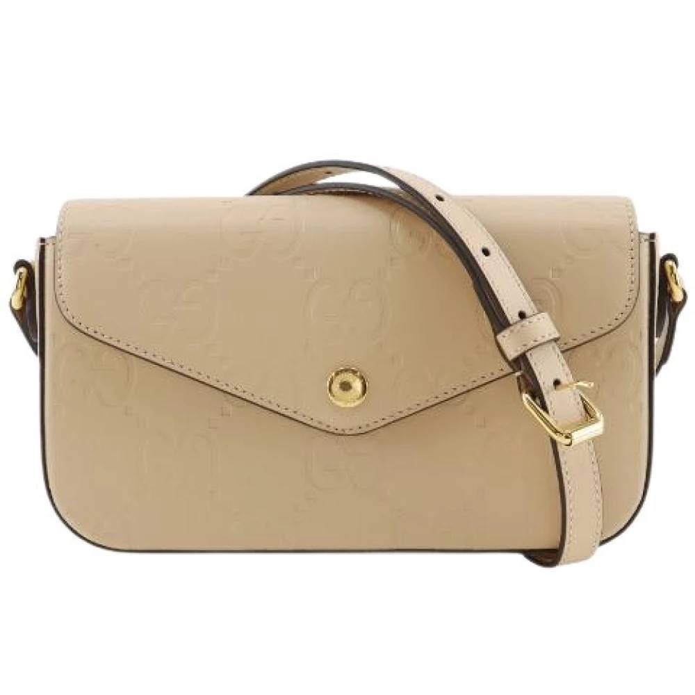 Gucci Vintage - Pre-owned GG Super Mini Shima Läder Axelremsväska Vintage - Dam - ONE Size - Läder