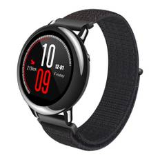 Samsung Gear S3 erstatnings urrem i nylon med velkrolukning - Sort